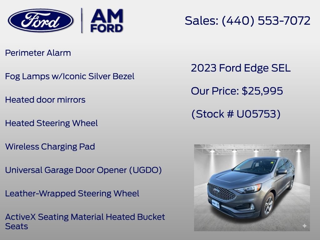 Certified 2023 Ford Edge SEL w/ Convenience Package AWD/4WD image 24