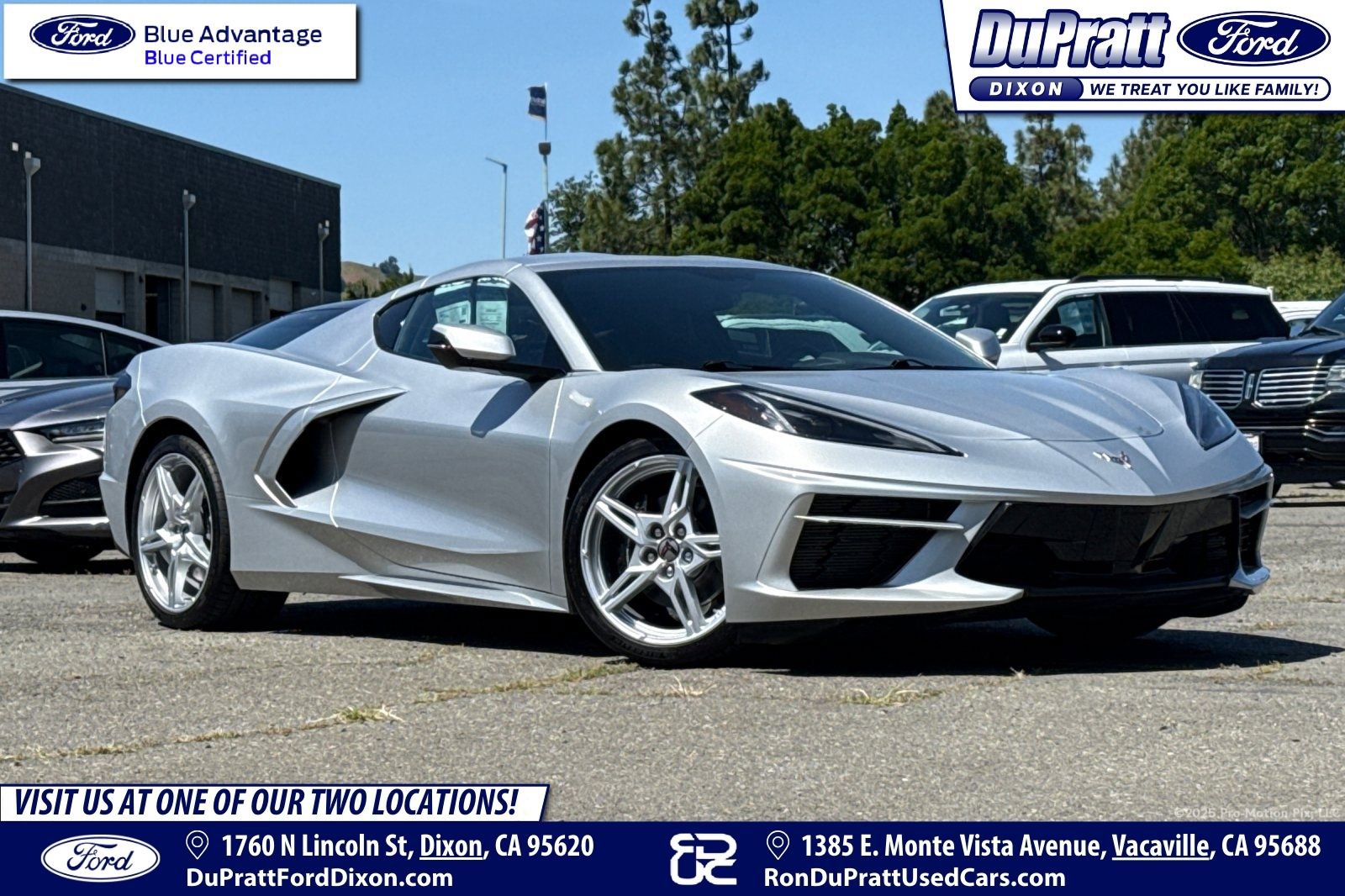 Used 2020 Chevrolet Corvette Stingray Coupe w/ Chrome Exterior Badge Package RWD image 1