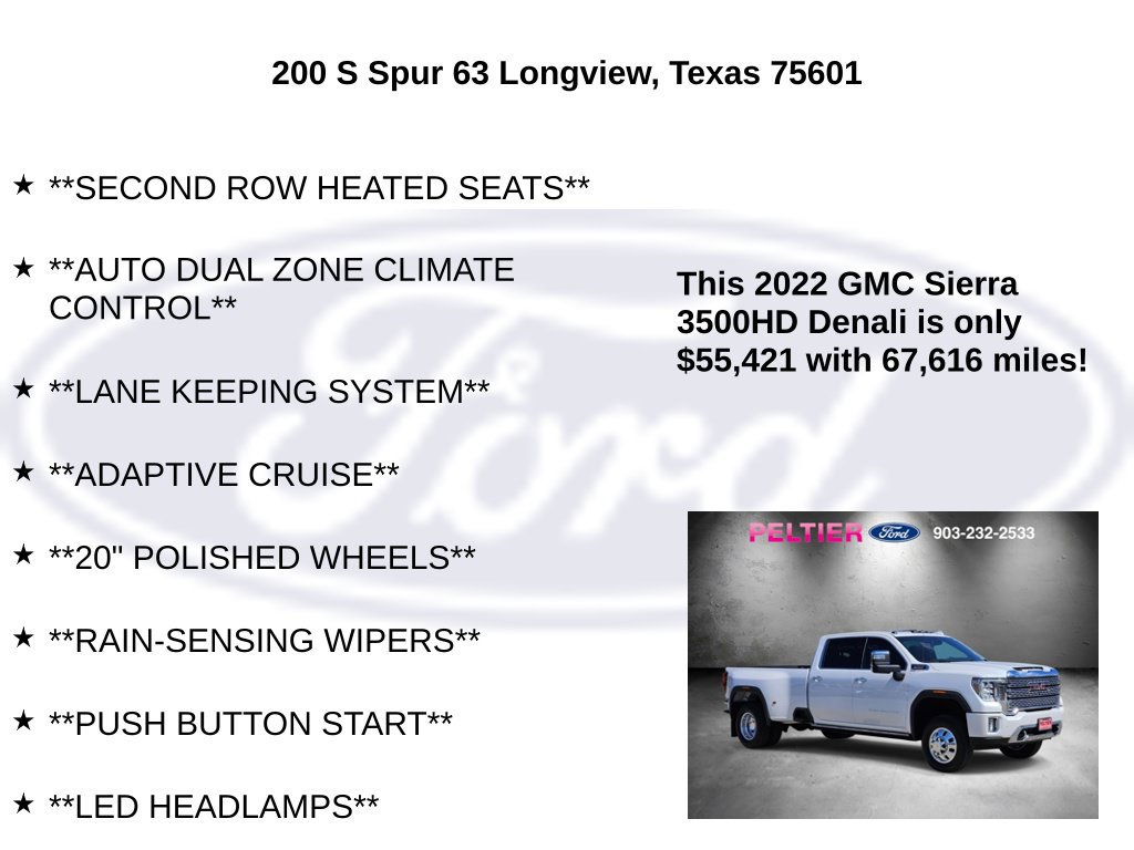 Used 2022 GMC Sierra 3500 Denali w/ Denali Ultimate Package AWD/4WD image 20