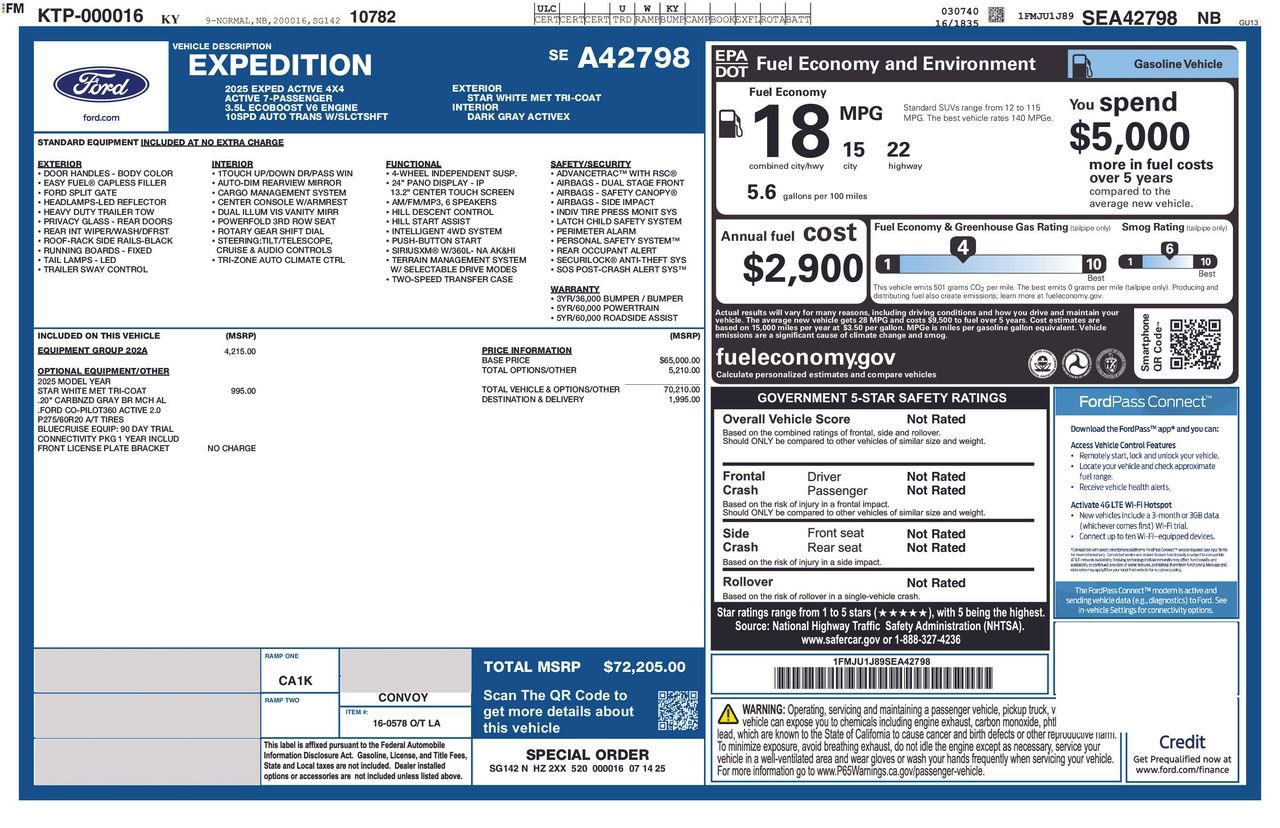 Certified 2025 Ford Expedition Active AWD/4WD image 36