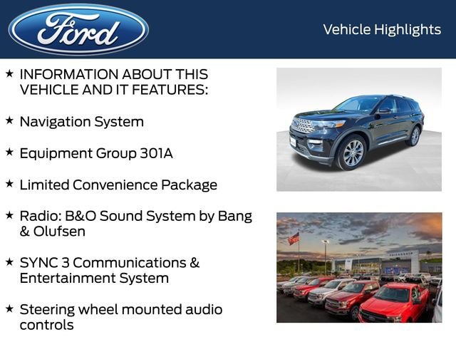 Certified 2022 Ford Explorer Limited w/ Equipment Group 301A AWD/4WD image 5