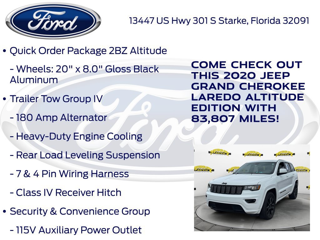 Used 2020 Jeep Grand Cherokee Altitude AWD/4WD image 27
