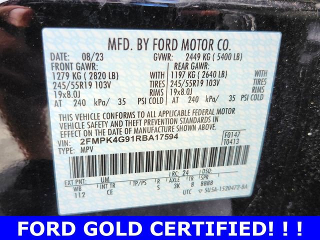Certified 2024 Ford Edge SE w/ Black Appearance Package image 17