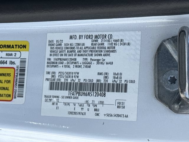 Certified 2022 Ford Mustang Premium RWD image 48