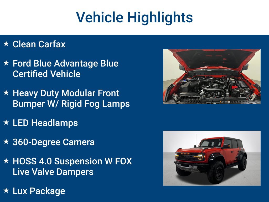 Certified 2022 Ford Bronco Raptor AWD/4WD image 3