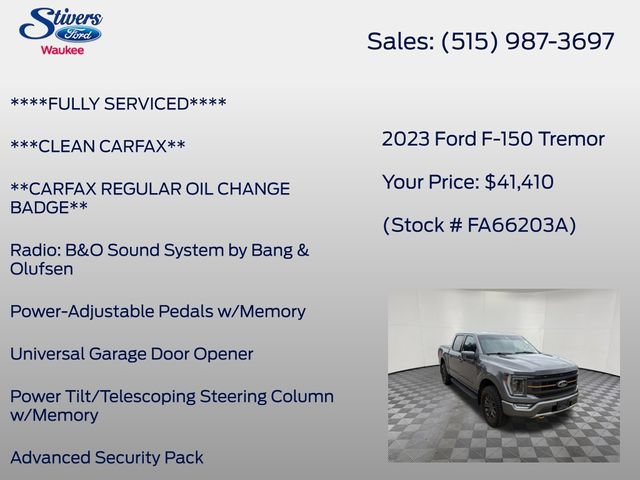 Certified 2023 Ford F150 Tremor w/ Equipment Group 402A High AWD/4WD image 10