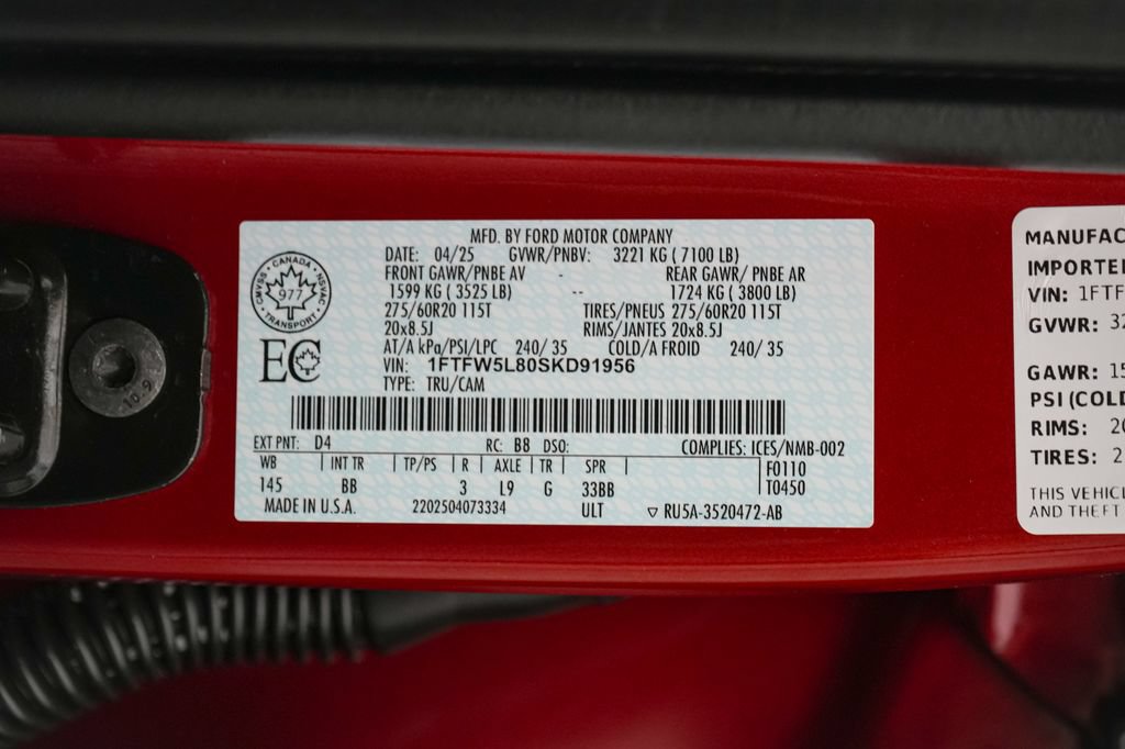 Certified 2025 Ford F150 Lariat AWD/4WD image 25
