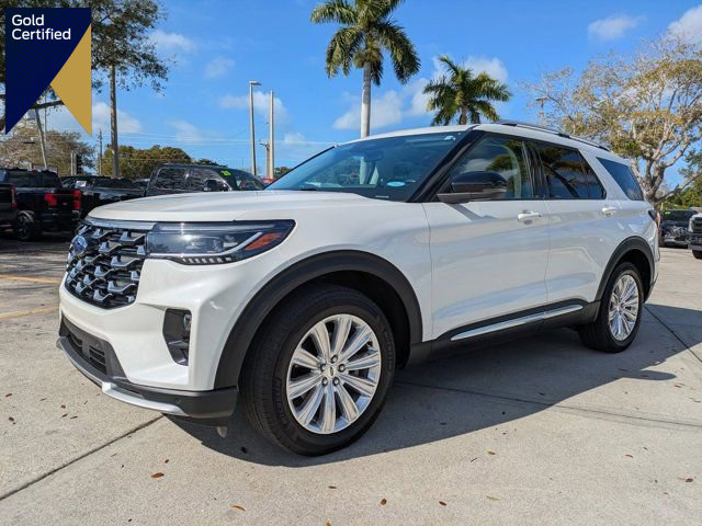 Certified 2025 Ford Explorer Platinum w/ LUX Leather Package