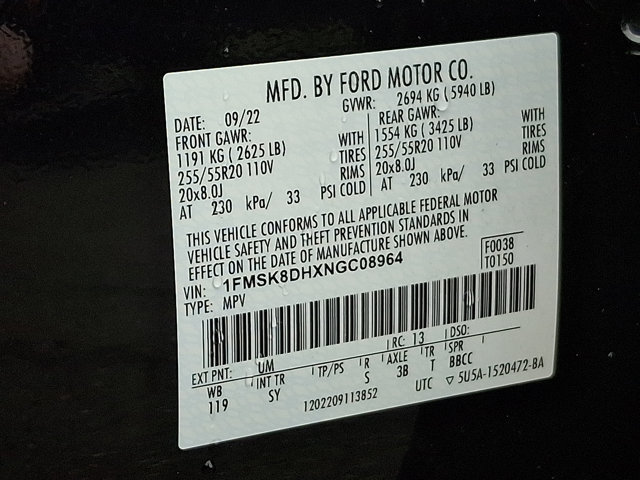 Certified 2022 Ford Explorer XLT w/ Equipment Group 202A AWD/4WD image 26