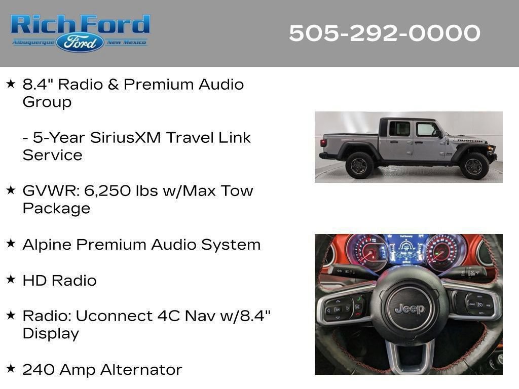 Used 2021 Jeep Gladiator Rubicon AWD/4WD image 61