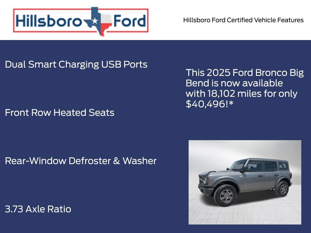 Certified 2025 Ford Bronco Big Bend AWD/4WD image 17