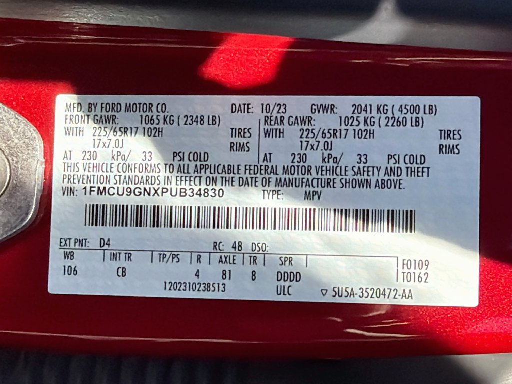 Certified 2023 Ford Escape Active w/ Tech Pack #2 AWD/4WD image 34