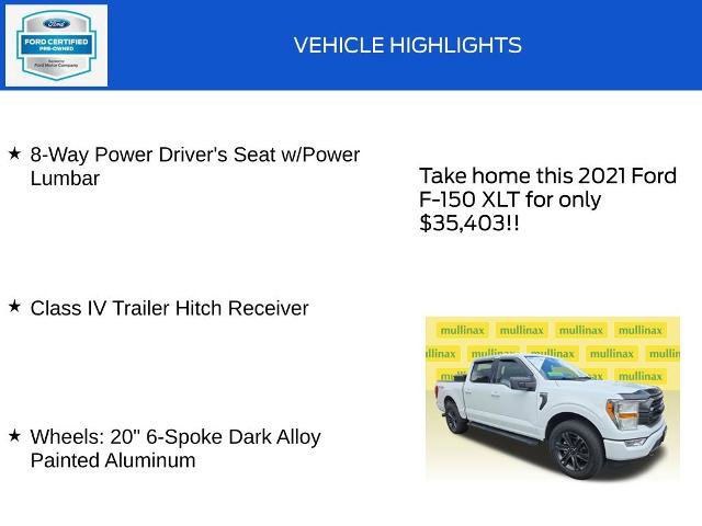 Certified 2021 Ford F150 XLT w/ Equipment Group 301A Mid AWD/4WD image 19