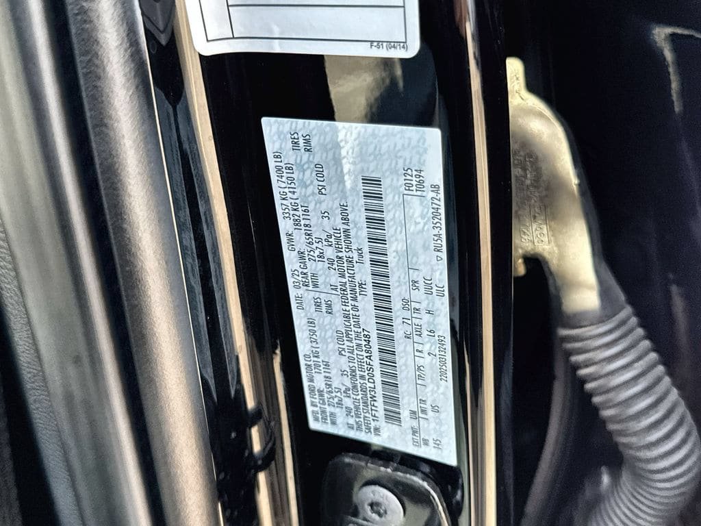 Certified 2025 Ford F150 XLT w/ Equipment Group 301A Standard AWD/4WD image 32
