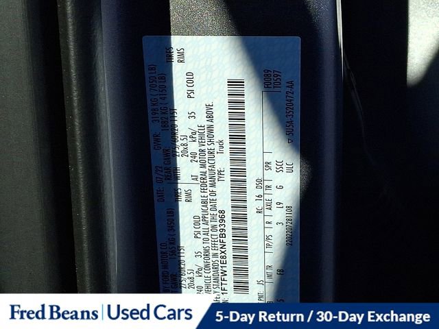 Certified 2022 Ford F150 XLT w/ Equipment Group 302A High image 27