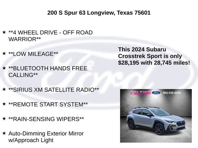 Used 2024 Subaru Crosstrek 2.5i Sport AWD/4WD image 10