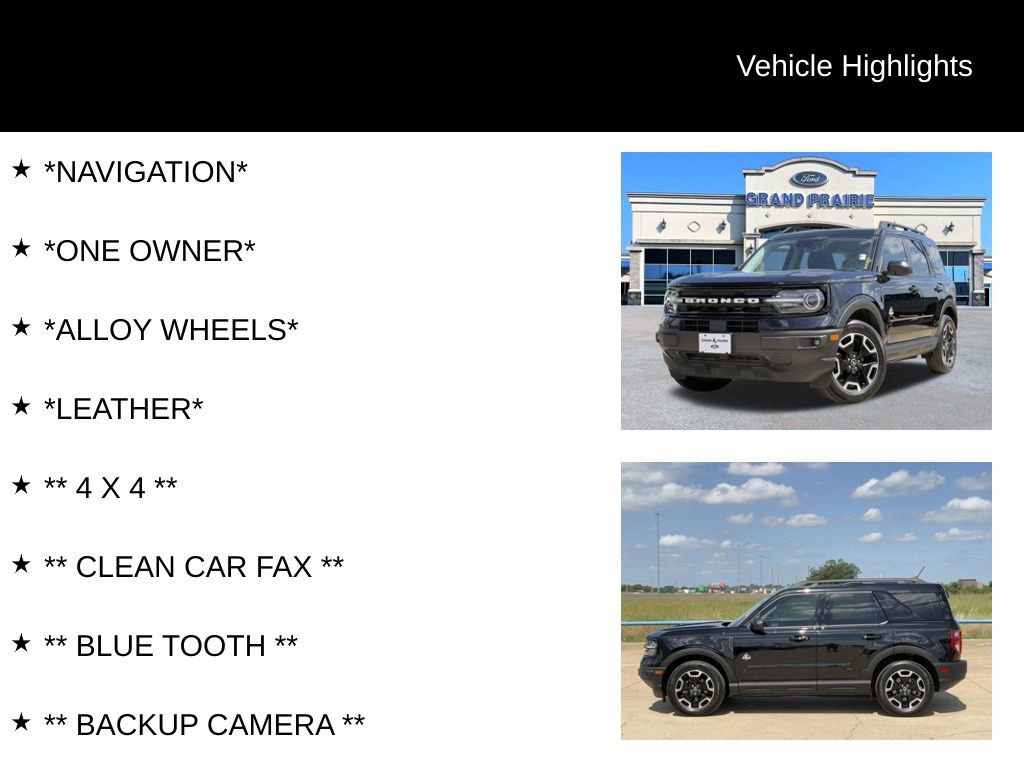 Certified 2023 Ford Bronco Sport Outer Banks w/ Tech Package AWD/4WD image 4