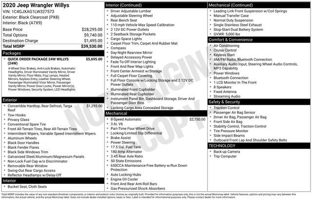 Used 2020 Jeep Wrangler Sport image 11