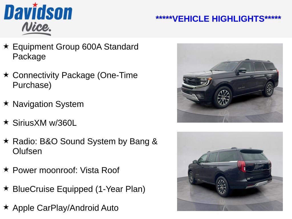 Certified 2025 Ford Expedition Platinum AWD/4WD image 4