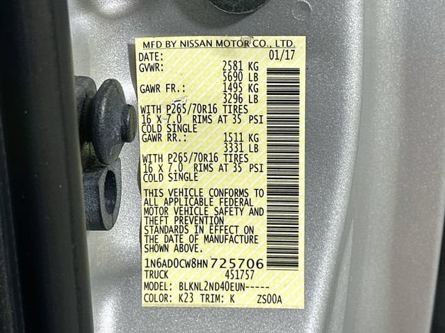 Used 2017 Nissan Frontier SV AWD/4WD image 33