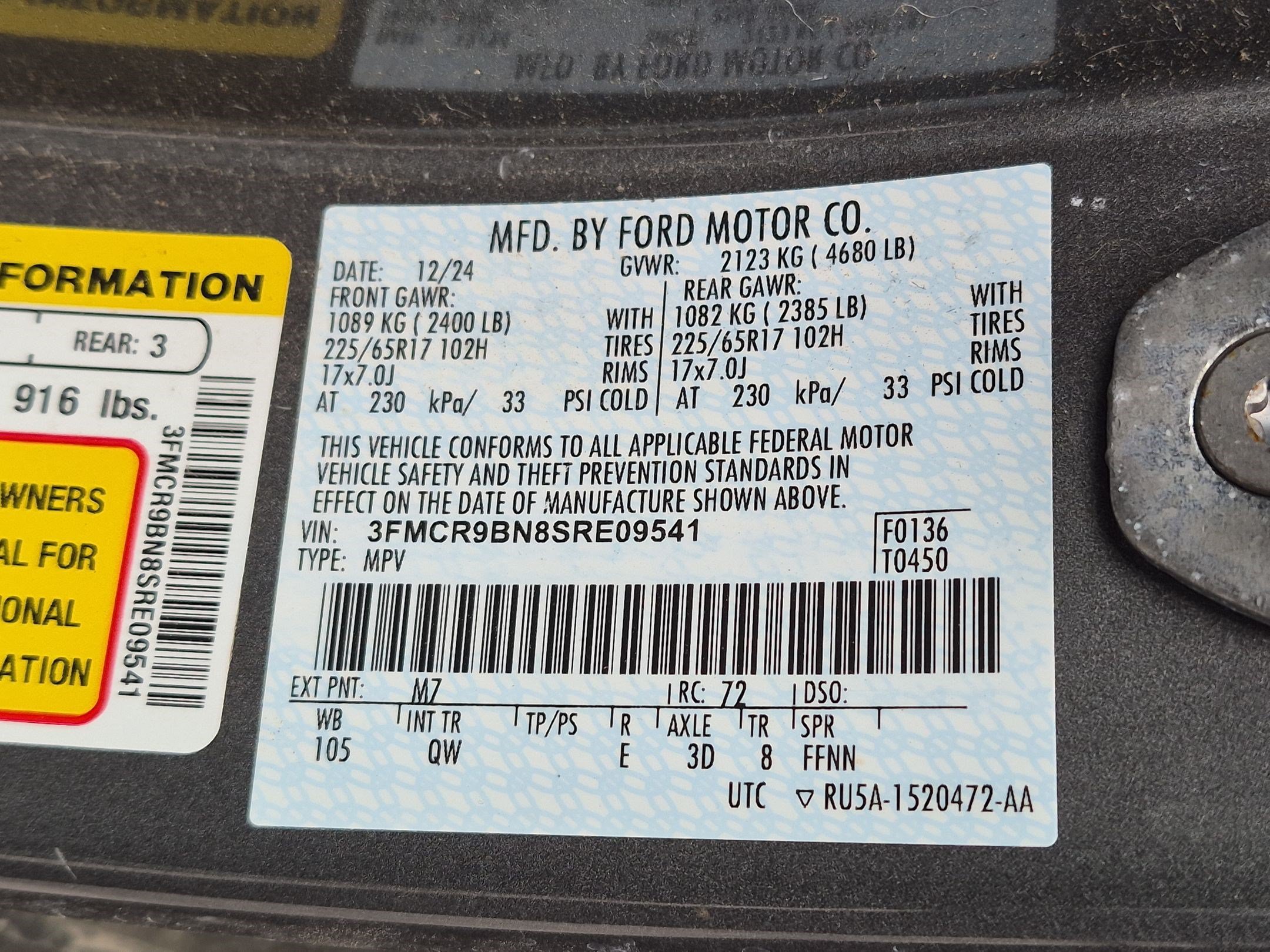 Certified 2025 Ford Bronco Sport Big Bend AWD/4WD image 36
