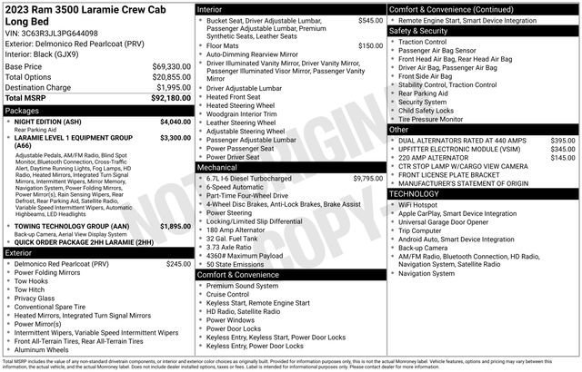 Used 2023 RAM 3500 Laramie w/ Night Edition image 36