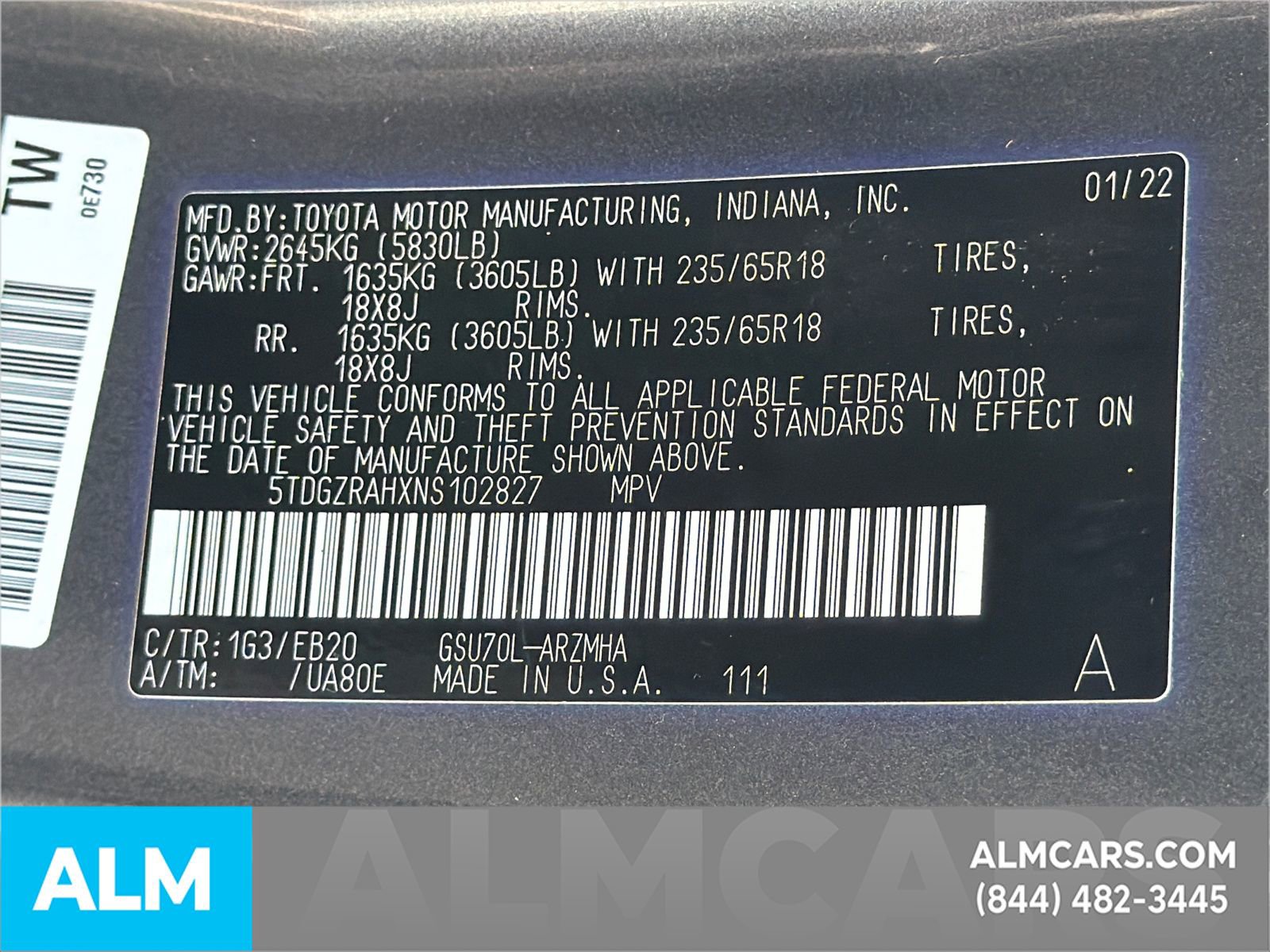 Used 2022 Toyota Highlander XLE FWD image 41