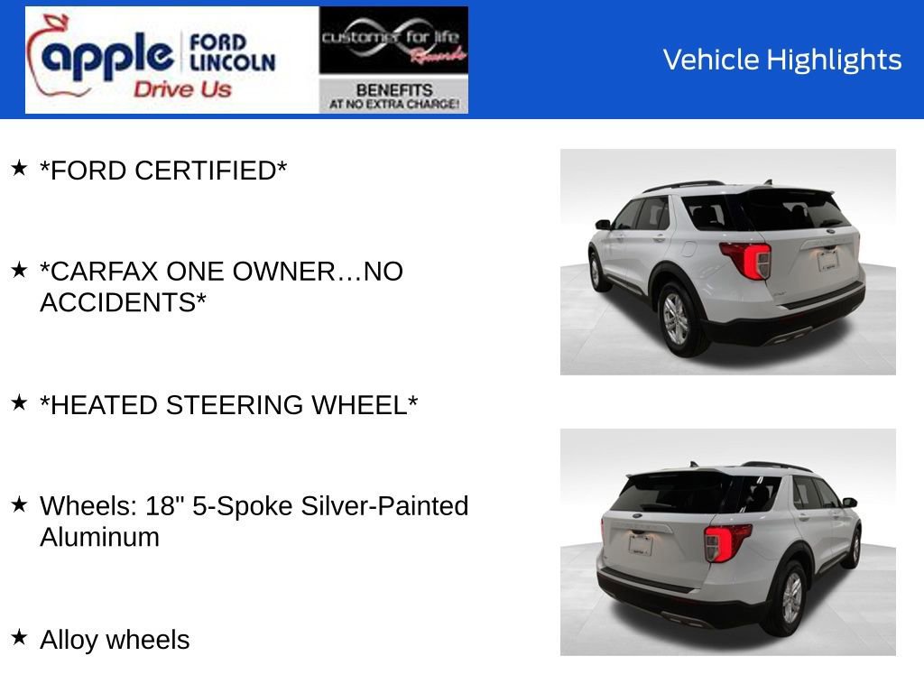 Certified 2023 Ford Explorer XLT w/ Equipment Group 202A image 5