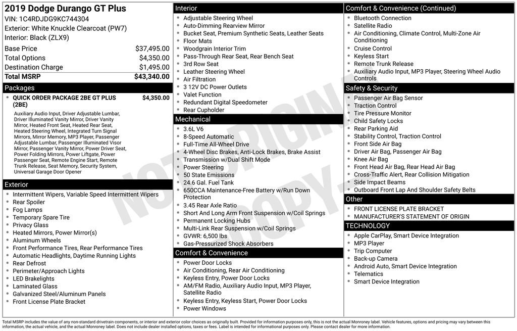 Used 2019 Dodge Durango GT image 4