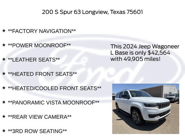 Used 2024 Jeep Wagoneer L 4WD w/ Premium Group I image 11
