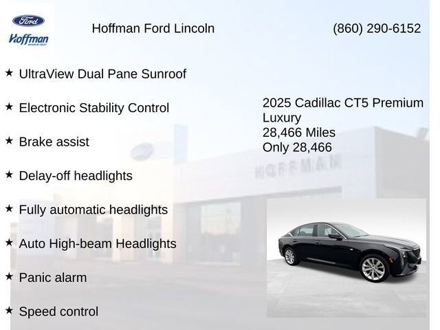 Used 2025 Cadillac CT5 Premium Luxury w/ Sun And Sound Package AWD/4WD image 30