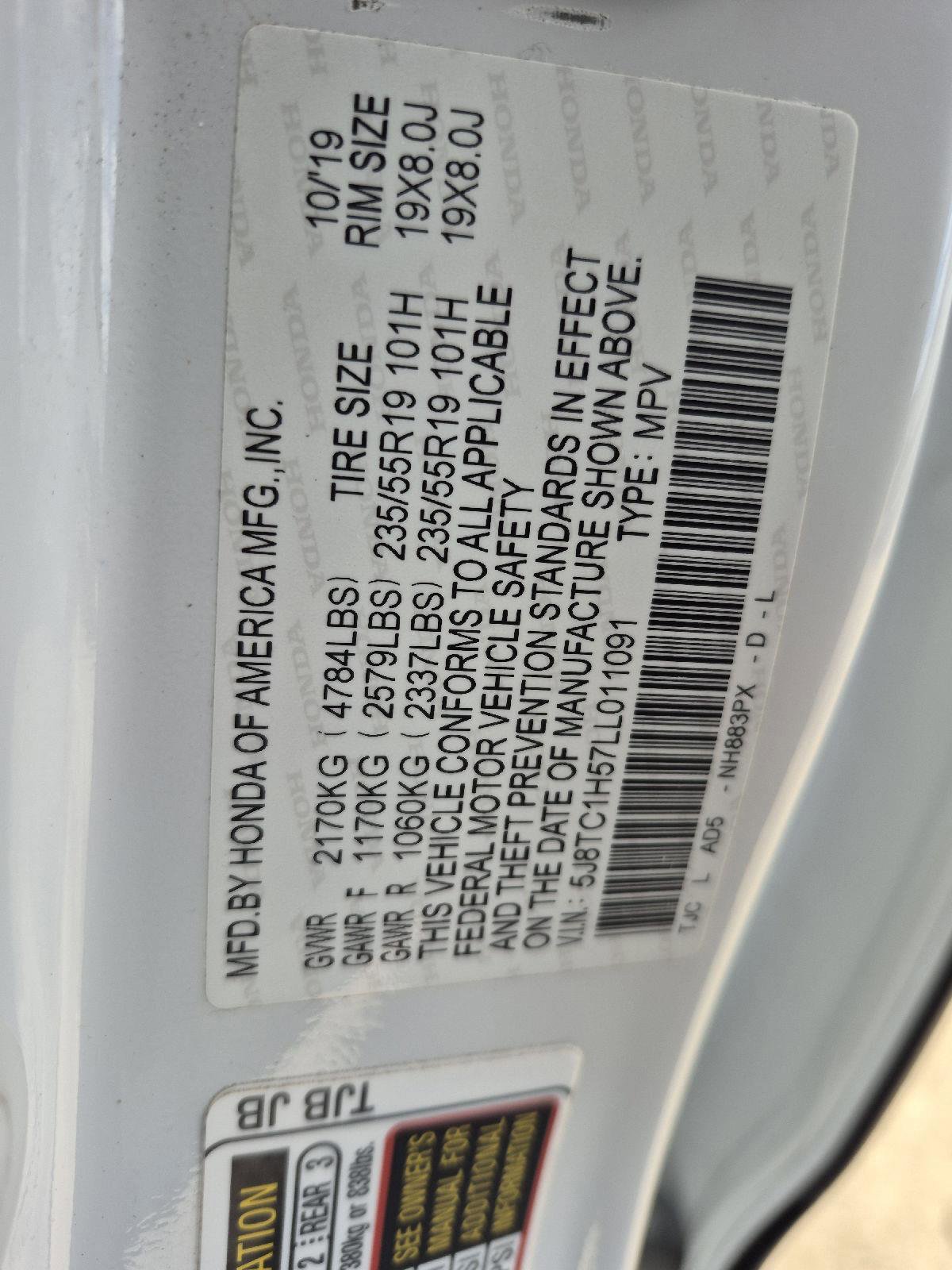 Used 2020 Acura RDX FWD w/ Technology Package image 5