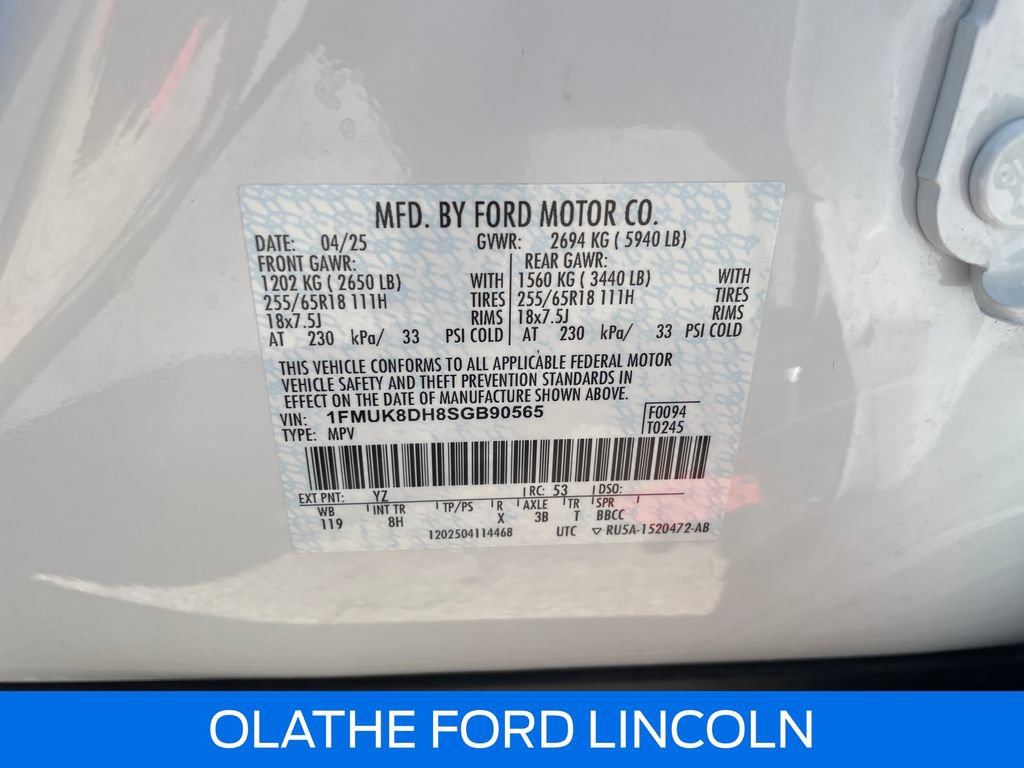 Certified 2025 Ford Explorer Active AWD/4WD image 20