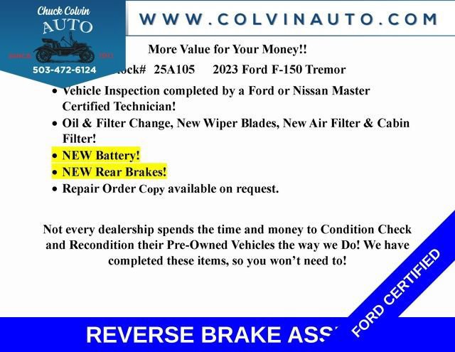 Certified 2023 Ford F150 Tremor image 8