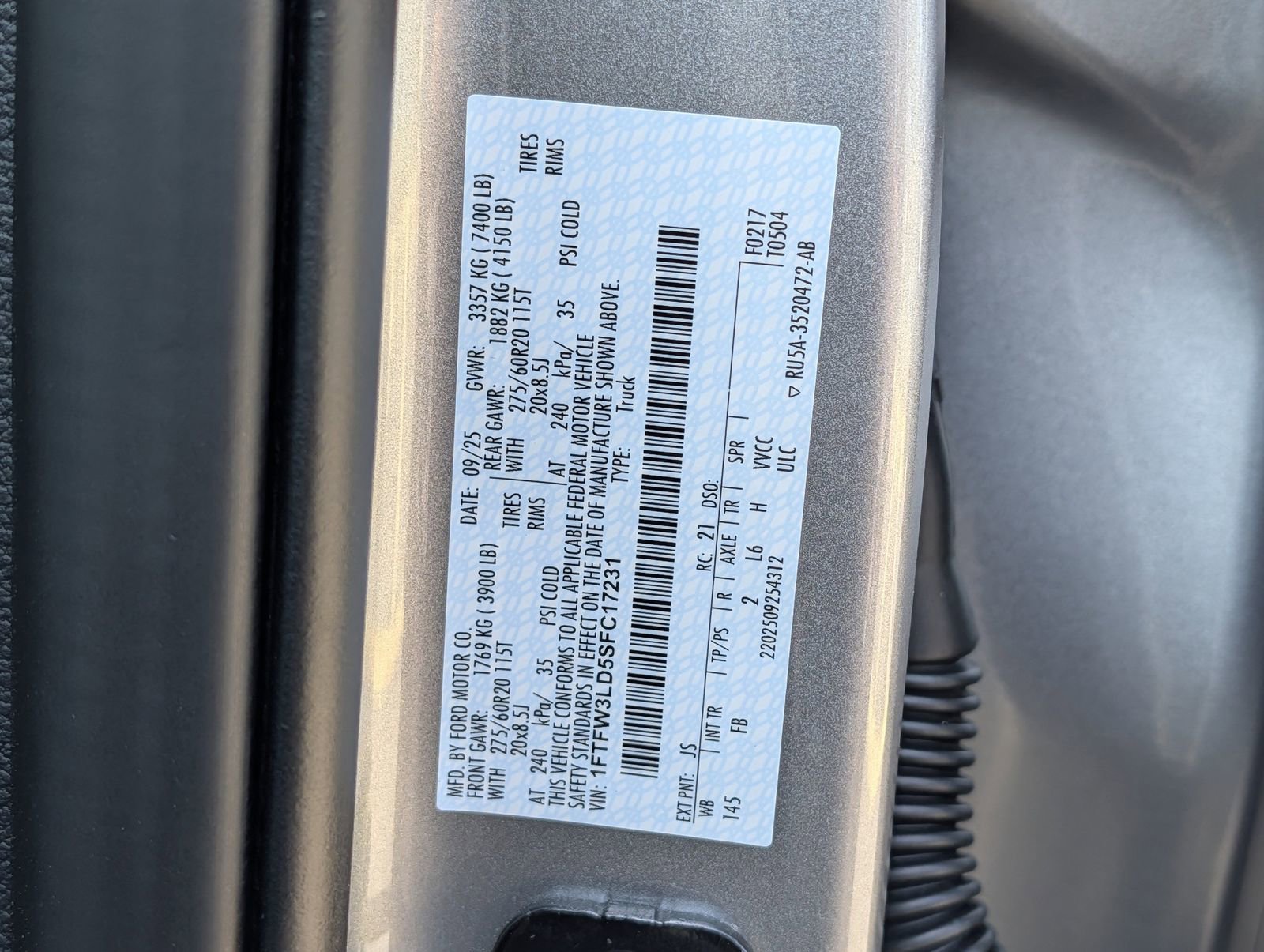 Certified 2025 Ford F150 XLT w/ Equipment Group 302A MID AWD/4WD image 15