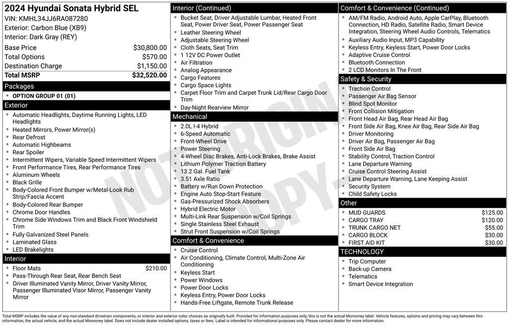Used 2024 Hyundai Sonata SEL FWD image 33