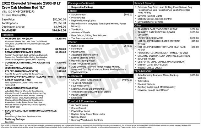 Used 2022 Chevrolet Silverado 2500 LT w/ Midnight Edition AWD/4WD image 4