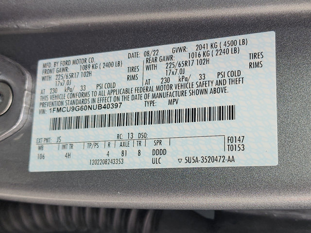 Certified 2022 Ford Escape SE w/ Convenience Package image 27