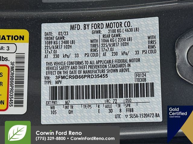 Certified 2023 Ford Bronco Sport Big Bend w/ Convenience Package AWD/4WD image 35