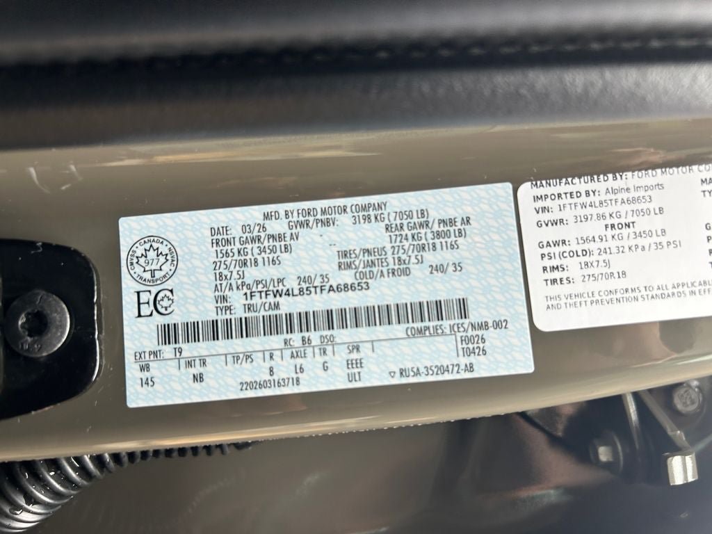 Certified 2026 Ford F150 Tremor w/ Equipment Group 402B MID AWD/4WD image 36