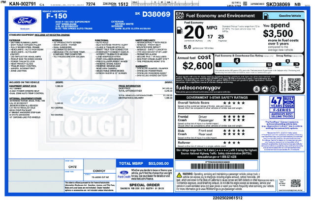Certified 2025 Ford F150 XLT w/ Equipment Group 301A Standard RWD image 6