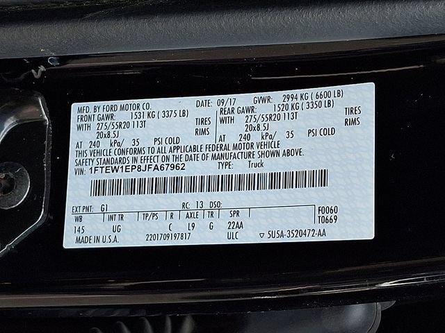 Certified 2018 Ford F150 XLT w/ Equipment Group 302A Luxury AWD/4WD image 34