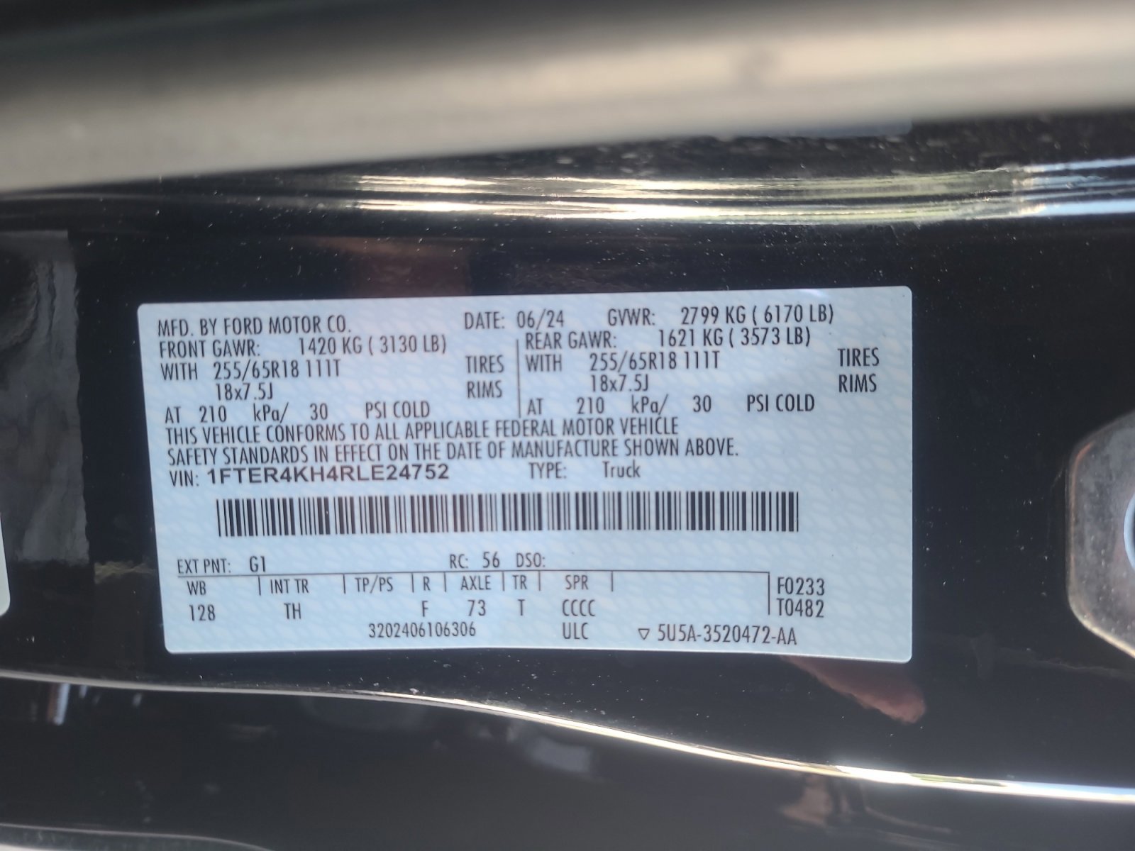 Certified 2024 Ford Ranger Lariat w/ FX4 Off-Road Package image 25