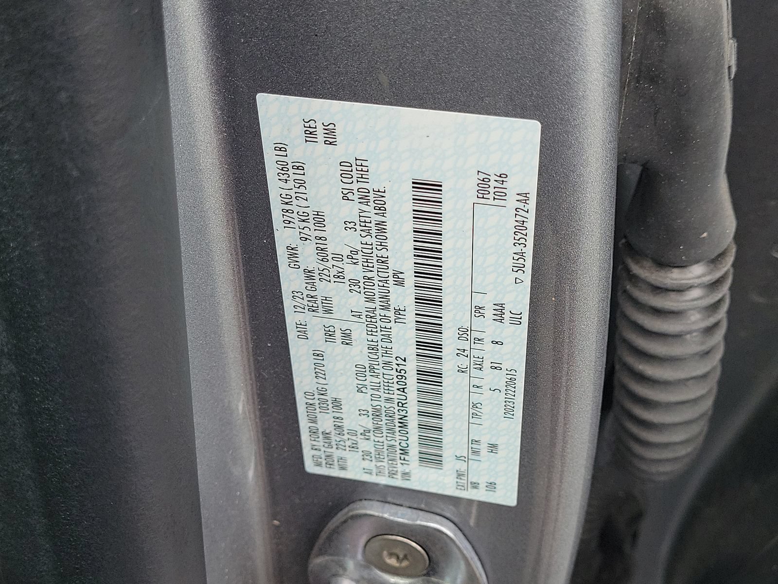 Certified 2024 Ford Escape ST-Line w/ Tech Pack #1 FWD image 30