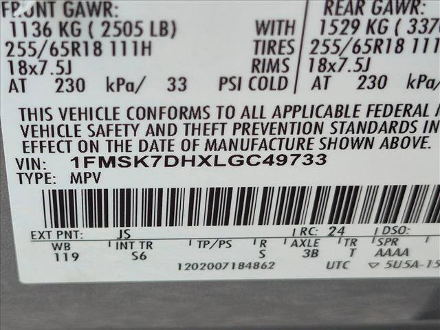 Certified 2020 Ford Explorer XLT w/ Equipment Group 202A RWD image 23