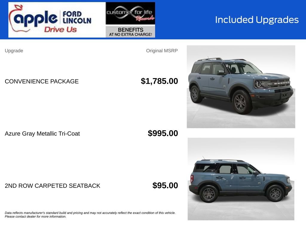 Certified 2024 Ford Bronco Sport Big Bend w/ Convenience Package AWD/4WD image 4