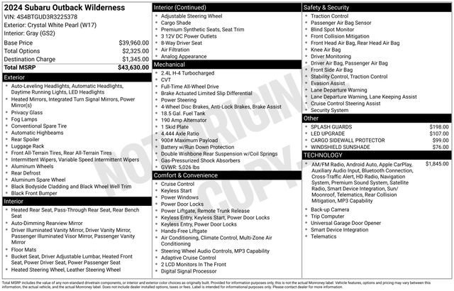 Used 2024 Subaru Outback Wilderness AWD/4WD image 32