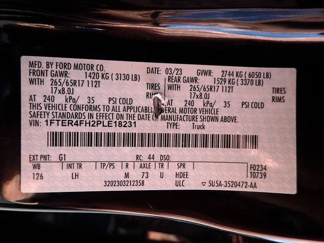 Certified 2023 Ford Ranger XLT w/ Equipment Group 301A Mid AWD/4WD image 23