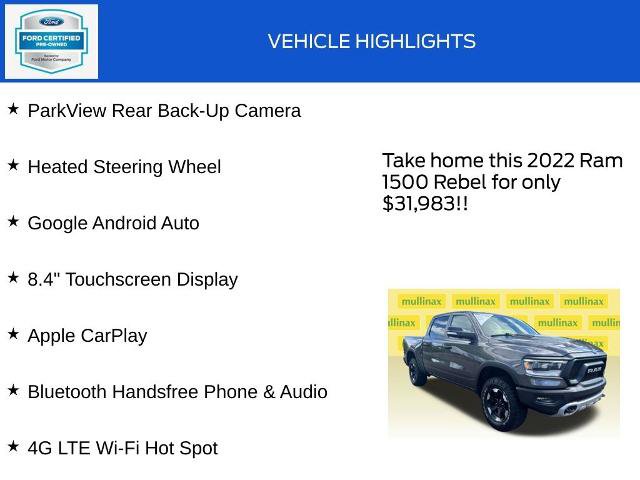 Used 2022 RAM 1500 Rebel w/ Rebel Level 1 Equipment Group AWD/4WD image 19