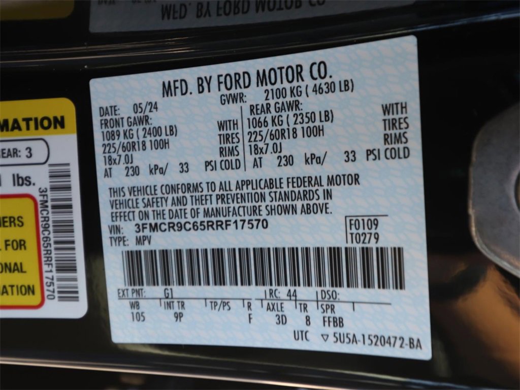 Certified 2024 Ford Bronco Sport Outer Banks w/ Tech Package image 23